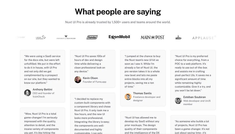 Performance dashboard and analytics UI